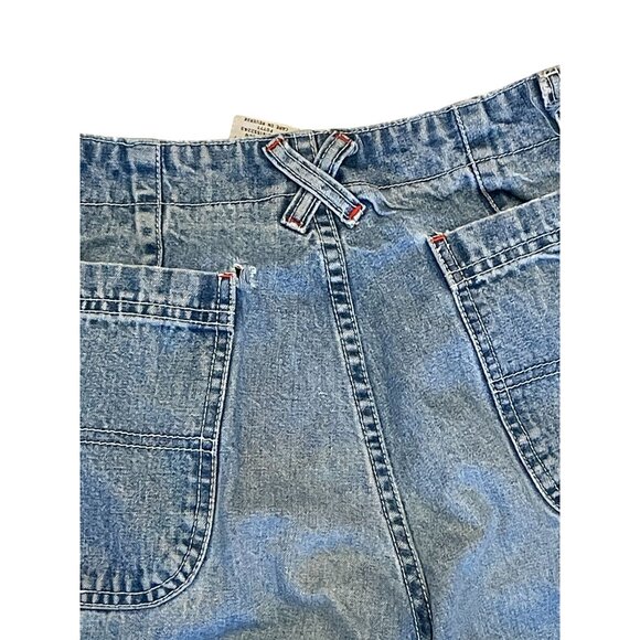 80's Jordache Stonewash Denim Blue Jeans Size 24x25 Straight Leg Cargo - Picture 9 of 14